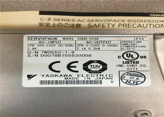 Yaskawa SGDH-02AE AC Servo Amplifier 200W Torque Speed Or Position Control