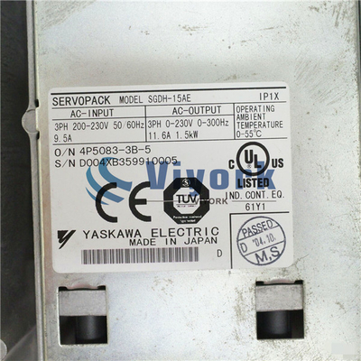 Yaskawa SGDH-15AE Industrial Servo Drive 50 / 60HZ 200 - 230VAC INPUT 9.5AMP