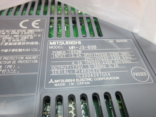 Mitsubishi MR-J3-60B AC SERVO AMPLIFIER 3.2/4.3A 600W 200-230V NEW