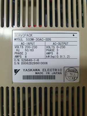 Yaskawa SGDM-30AC-SD1 AC SERVO AMPLIFIER 200-230V 12A 2KW NEW